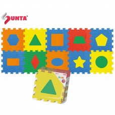 12"-10pcs Shapes EVA Puzzle Mat in OPP/